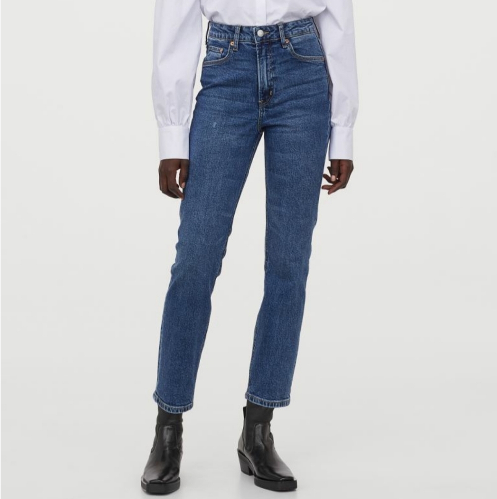 Vintage style slim high-waist jeans - Picture 3 of 6